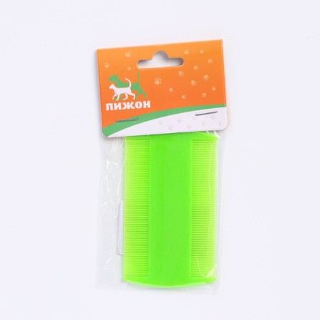 Combing combing combination of fleas, 8.8 x 5.2 cm, light green-3