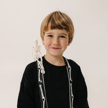 Carnival suspenders "Skeletshka"-4