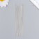 Needles metal for beads in a glass flask thin set 30 pcs Ø 0.6x120 mm 1.5x1.5x14 cm