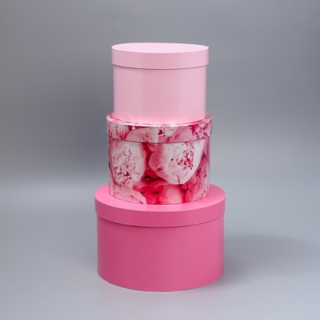 Set of hats 3 in 1, gift packaging, “pink”, 18 x 18 x 13–25 x 25 x 15 cm-5