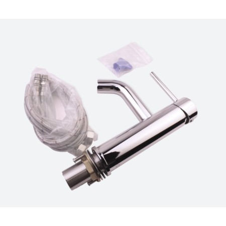 Bronze de Luxe Scandi 1451c shell mixer, single -leaf, pour 116 mm, chrome-4