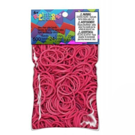 Rubber bands for weaving bracelets Rainbow Loom, fuchsia