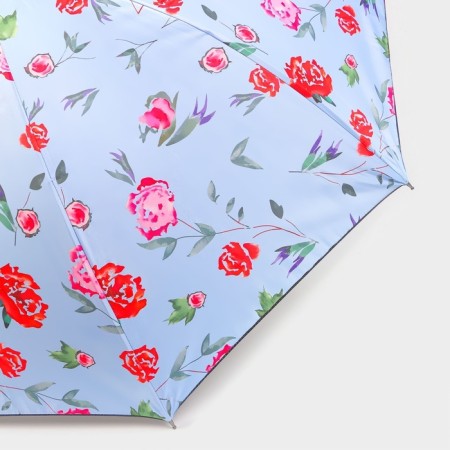 Umbrella - a semiautomatic “peonies” cane, Eponge, 8 spokes, r = 51 cm, color mix-13