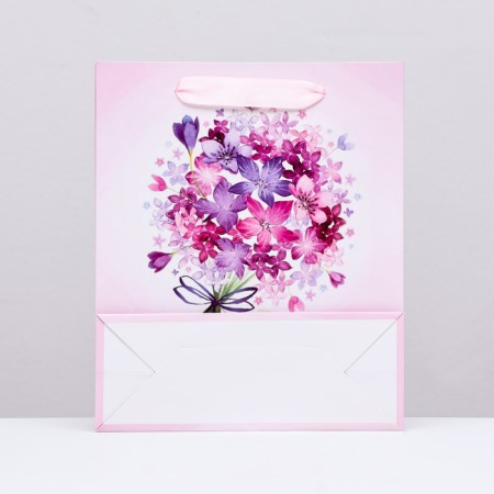 Laminated vertical "romantic bouquet", 21 x 25 x 8 cm-1