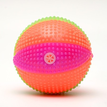 Ball glowing for dogs "circus", tpr, 6.5 cm, mix of flowers-1
