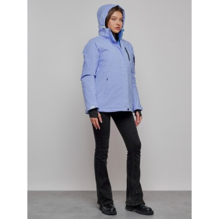 Ski jacket female, size 48, purple color-17