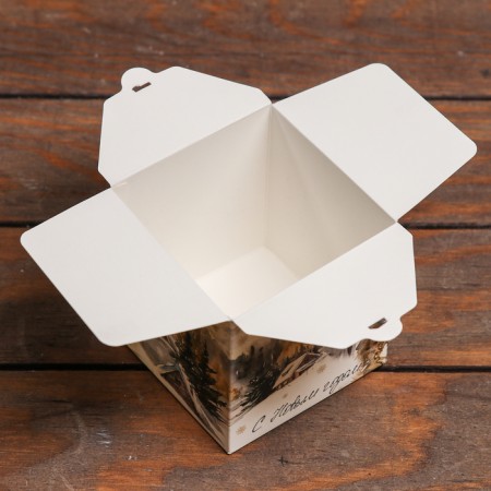 Folding box "Snow Tale" 10 x 10 x 10 cm-2