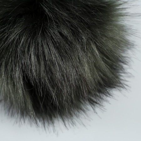 Pompon artificial fur fox 14 cm (39-hack)-2