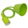 Cartridge E27 Silicone with a cord 1 m green rexant
