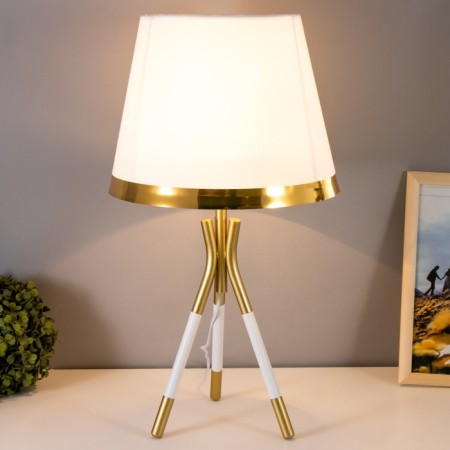 Venice table lamp E27 40W white-gold 28x28x50 cm Risalux-1