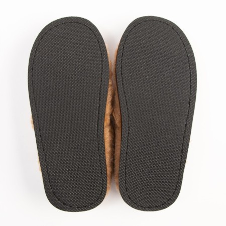 Male slippers, brown color, size 43-2