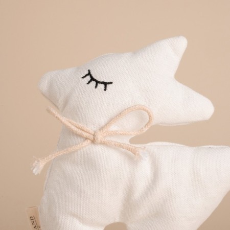 Soft toy "Olenenok", 15 cm, white color-1