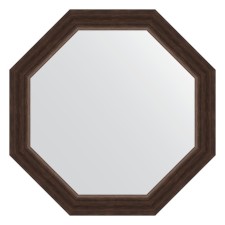 Mirror in the baguette frame, rosewood 62 mm, 61.6x61.6 cm