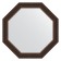 Mirror in the baguette frame, rosewood 62 mm, 61.6x61.6 cm