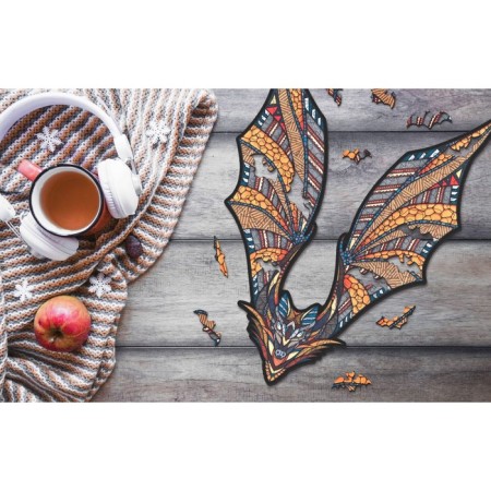 Wooden, figured puzzle Ewa bat-9