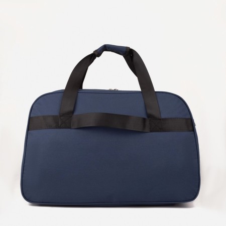 Road bag on lightning, 2 outer pockets, a suitcase holder, a long belt, the color is blue-1