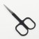 Scissors are manicure, narrow, straight, with rubberized handles, 9 cm, silver color/black