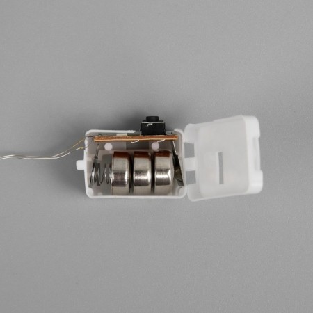 Garland “thread” 2 m dew, ip20, silver thread, 20 LED, white glow, 3 modes, AG13x3-3
