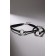 Set 2 subjects: chocker, bracelet "Sophistication" circles, black-silver color, 30 cm