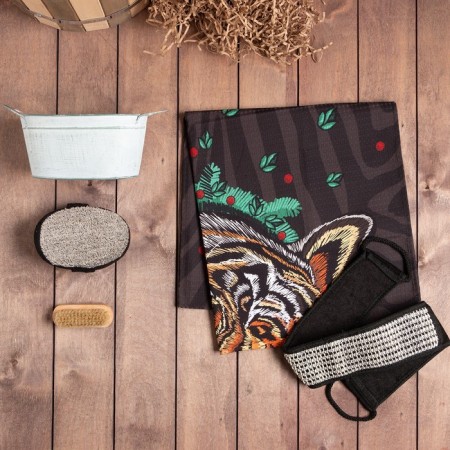 Set of Gift Ethel Merry Christmas, towel 70x146cm and accessories-1