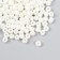 6/0 round beads in the bottle "White mother of pearl" 20 g