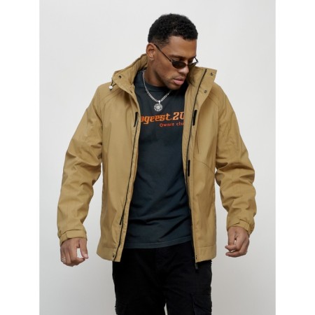 Sports male jacket, size 56, beige color-3
