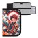 Penal 1 section 140 x 210 x 40 mm, folding pocket and cosmetic bag, fabric, calligrata topontent "Anime Fire"