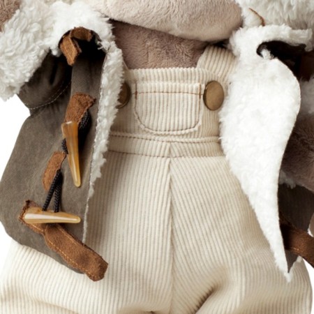 Soft toy "Bunny mi in a pilot jacket", 32 cm-5