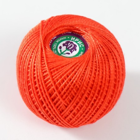 Knitting threads "Iris" 150m/25g 100% Mercerized cotton color 0712-1