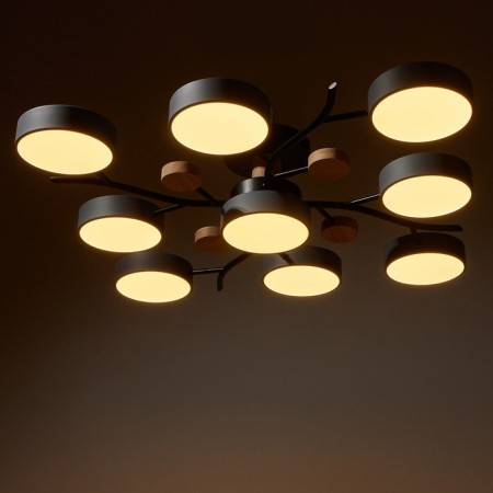 Chandelier 1316/9GR LED 216W 3000-6000K gray 87x87x17 cm Bayerlux-3