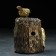 Two Two Two Two Two Clock, 14 x 9 x 20 cm, gold