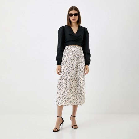 Women's shortened shirt MIST Summer Time, size 46, black-1