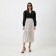 Women's shortened shirt MIST Summer Time, size 46, black