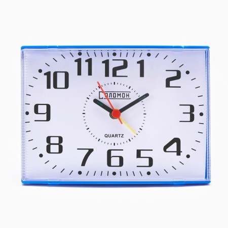 Table alarm clock "Solomon", 14 x 10 cm, blue