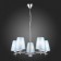 Suspended EVOLUCE lamp. Sle105613-05. Permone. 5x40 watts, E14, 64x64x53 cm, chromium color