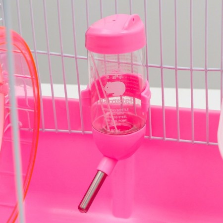 A cage for rodents "Pigzon", with a filling, 44.5 x 31 x 36.5 cm, pink-4