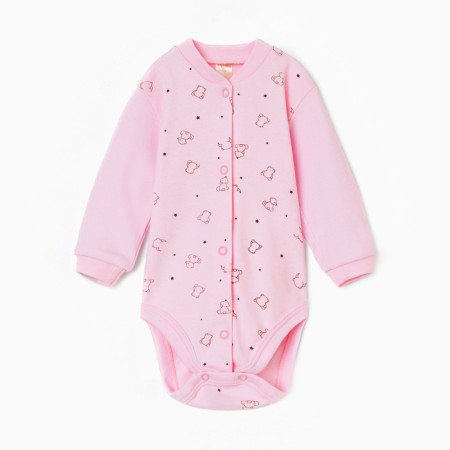 Body with a long sleeve, the color is pink bear, height is 56 cm
