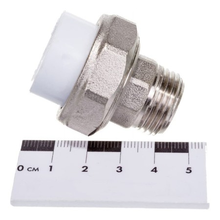 Detailed "Politek", polypropylene, 20 mm x 1/2 ", external thread-2