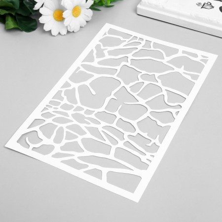 Plastic stencil "Earth" 24x16 cm-1