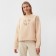 Female sweatshirt Minaku: Velvet Collection Milk color, size 52