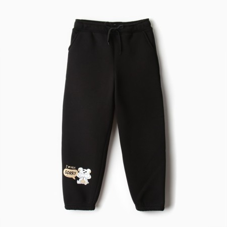 Children's pants Minaku: Crush, black color, height 104 cm
