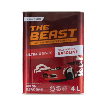 Motor oil The Beast Ultra G 5W-20, synthetic, 4 liters
