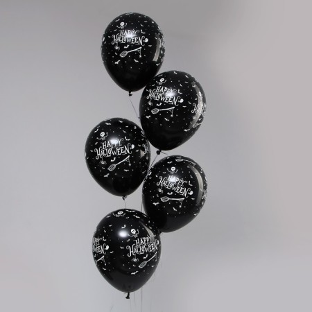 Shar Latex 12 “Halloween”, pastel, set of 15 pcs., Black color-1