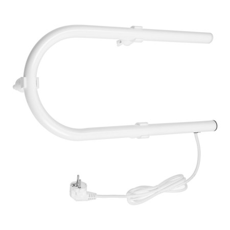 Electric heated towel rail, PE-01, P-shaped, 220x500 mm, white-2