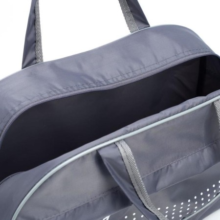 Sports bag with lightning, external pocket, gray color-3