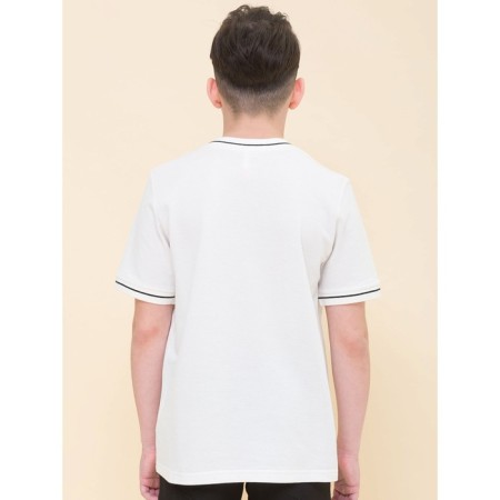 Henley T -shirt for Pelican boy, height 122 cm, milk color-2