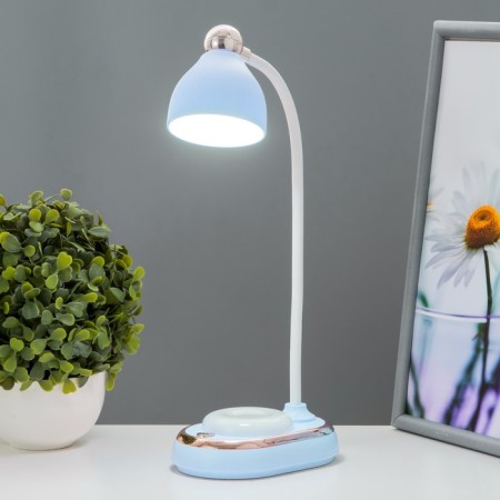 Teddy table lamp LED 3W AKB USB Blue 9x13.5x40 cm Risalux-1