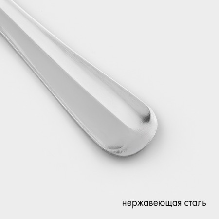 Tablespoon “Coos”, h = 19.5 cm, thickness 1.8 mm, silver color-2