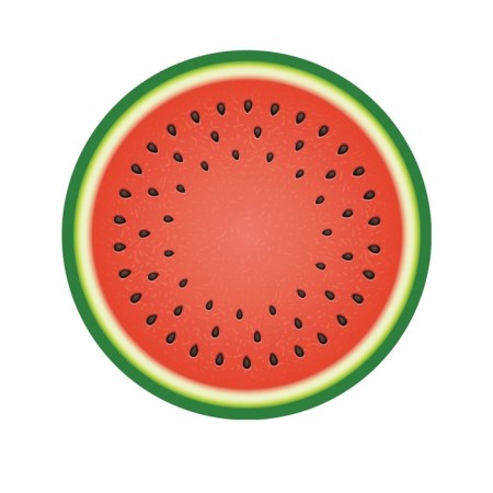 Pareo and beach rug "ripe watermelon", d = 150 cm-1