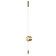 Bra Indigo, 14008/1w Brass. 1x10WW, LED, 1000LM, 4000K, 80x80x920 mm, white matte color
